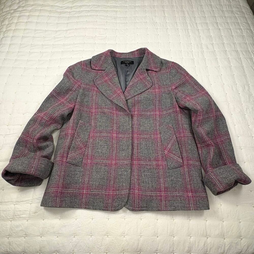 Talbots Wool Windowpane Blazer - image 5